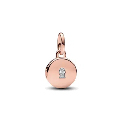 Pandora Openable & Engravable Love Locket Dangle Charm In Gold