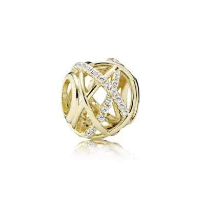 Pandora Openwork Abstract Charm With Cubic Zirconia In Neutral
