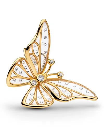 Pandora Oversized Butterfly Openwork Charm In Gold