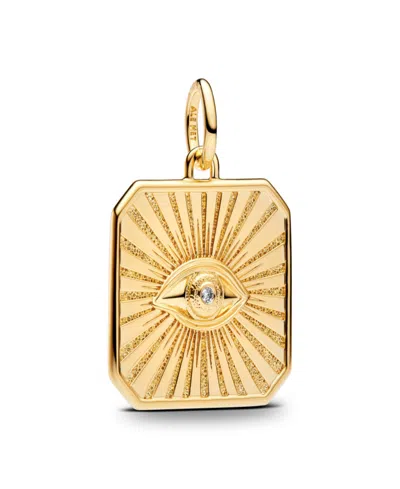 Pandora Pat Mcgrath Lab-grown Diamond & Cubic Zirconia The Mystic Eye Charm In Gold