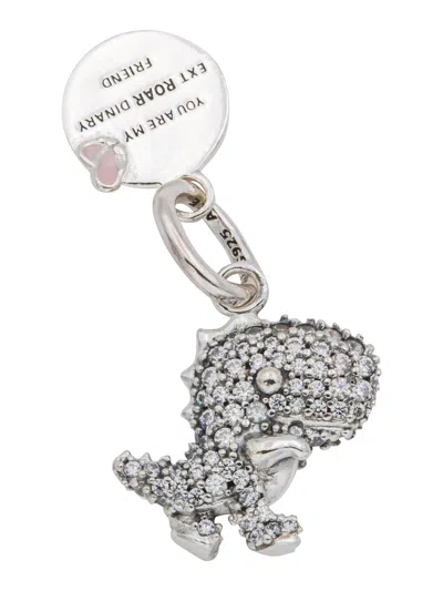 Pandora Pave Dinosaur Dangle Charm - In Metallic
