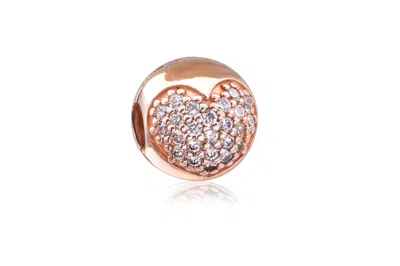Pandora Pave Heart Charm - In Gold