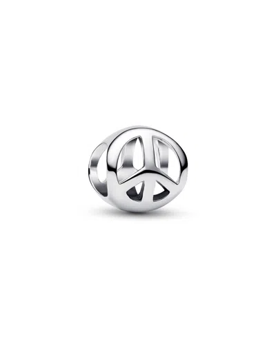 Pandora Peace Symbol Mini Charm In Silver