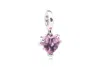 Pandora Pink Family Tree & Heart Dangle Charm In Metallic