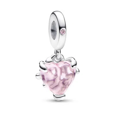 Pandora Pink Family Tree & Heart Dangle Charm In Multi