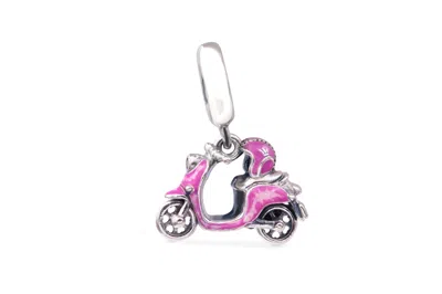 Pandora Pink Scooter Dangle Charm In Metallic