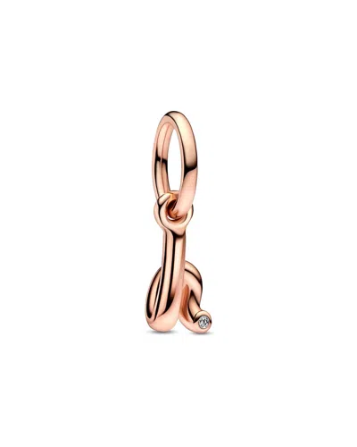 Pandora Plated Letter H Dangle In Pink