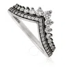 Pandora Princess Wishbone Ring In Sterling Silver In Silver Tone