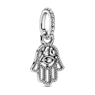 Pandora Protective Hamsa Hand Dangle Charm In Neutral