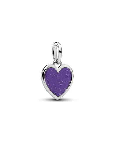 Pandora Purple Engravable Heart Charm