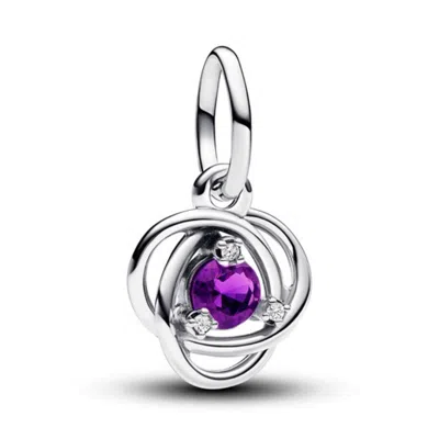 Pandora Purple Eternity Circle Dangle Charm