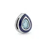 Pandora Reflexions Drop Clip Charm In Sterling Silver In Blue