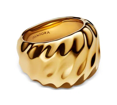 PANDORA RIPPLED STACKING RING