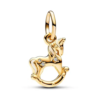 Pandora Rocking Unicorn Dangle Charm In Gold