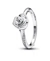 Pandora Rose Bloom Ring In Sterling Silver In Silver