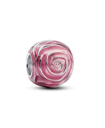 Pandora Rose In Bloom Charm In Sterling Silver In Pink