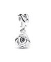 Pandora Rose In Bloom Dangle Charm In Sterling Silver In Silver