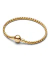 Pandora Round Clasp Wing Chain Bracelet In Gold