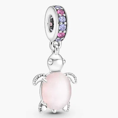 Pandora Sea Turtle Sterling Silver Dangle In Metallic