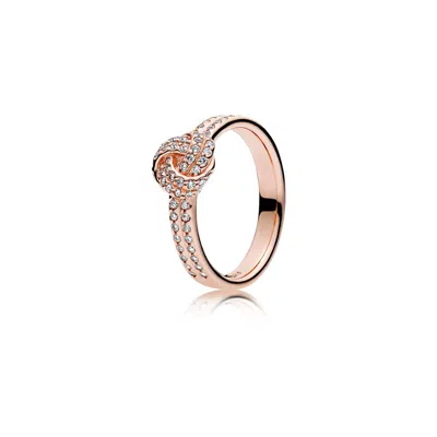 Pandora Shimmering Knot Ring In Gold