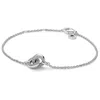 Pandora Signature Intertwined Pave Chain Bracelet In Metallic