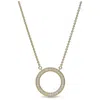 Pandora Signature Pave & Hearts Circle Pendant Necklace In Multi