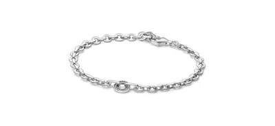 Pandora Signature Pave Bold Chain Bracelet In Metallic