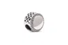 Pandora Silver Charm With Clear Cz In Silver
