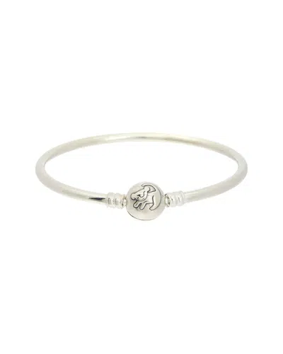 Pandora Silver Disney Simba Silver Bangle In Metallic