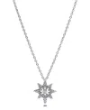 Pandora Silver North Star Pendant Necklace In Sterling Silver