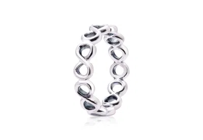 Pandora Simple Infinity Band Ring In Silver