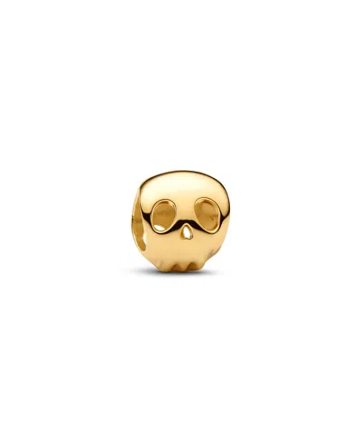 Pandora Skull Mini Charm In Gold