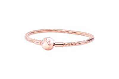Pandora Smooth  Rose Clasp Bracelet - In Pink