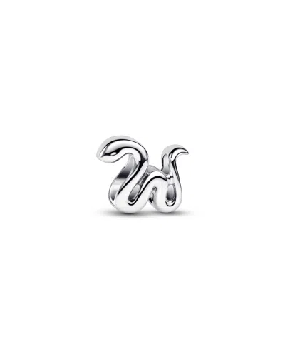 Pandora Snake Mini Charm In Silver