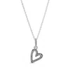 Pandora Sparkling Freehand Heart Pendant Necklace
