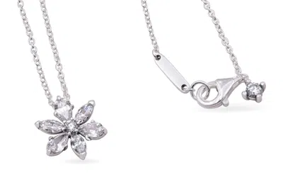 Pandora Sparkling Herbarium Cluster Pendant Necklace In Metallic