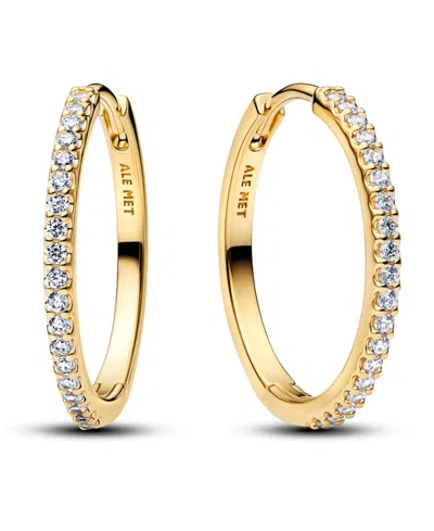 Pandora Sparkling Hoop Earrings In Gold
