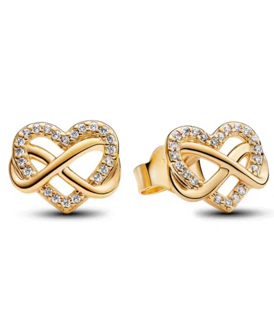 Pandora Sparkling Infinity Heart Jewelry Gift Set In Gold