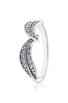 Pandora Sparkling Leaves Ring In Silver