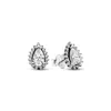 Pandora Sparkling Pear Halo Stud Earrings In Silver In Metallic