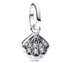 Pandora Sparkling Shell Mini Dangle Charms In White