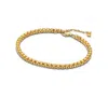 Pandora Sparkling Yellow Tennis Bracelet In Gold