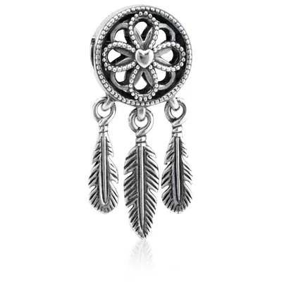 Pandora Spiritual Dreamcatcher Charm In Sterling Silver