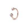 Pandora Square Sparkle Open Ring In Gold