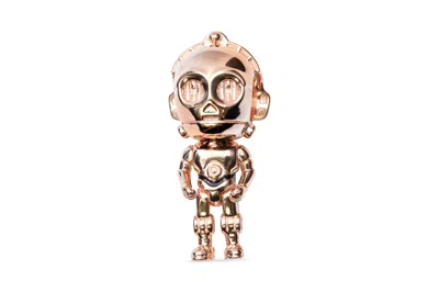 Pandora Star Wars C-3po Black Enamel Charm In Gold