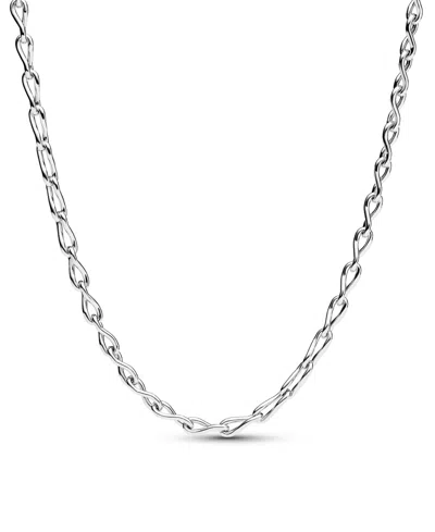 Pandora Sterling Figure Of 8 Chain Link Necklace