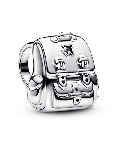 Pandora Sterling Silver Adventure Backpack Charm In Metallic