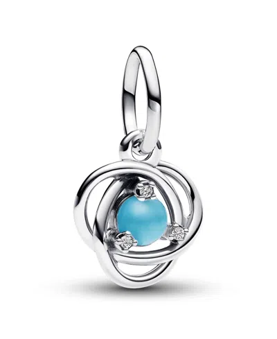 Pandora Sterling Silver Birthday Circle Stone Dangle Charm