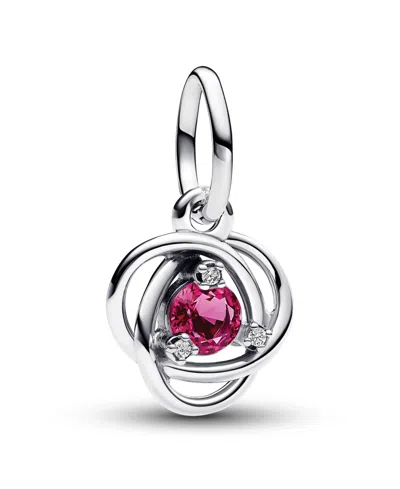 Pandora Sterling Silver Birthday Circle Stone Dangle Charm
