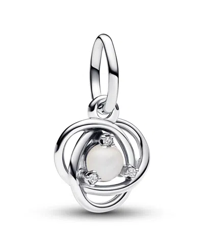 Pandora Sterling Silver Birthday Circle Stone Dangle Charm
